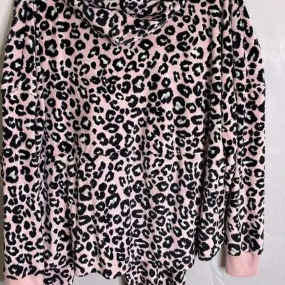 NWT SIMPLY VERA WANG Velour Hooded Pajama Top & Bottom Pajama Sleep Set - Picture 9 of 14